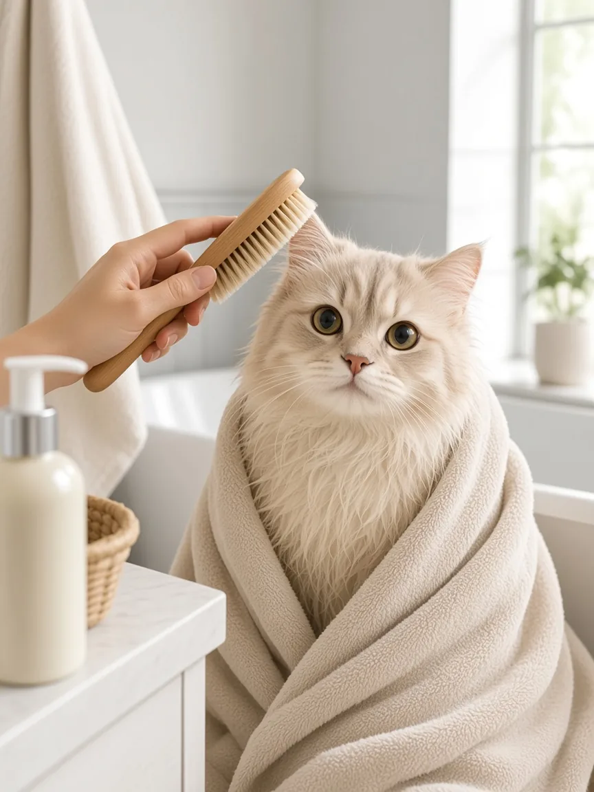Шампунь для кошки с длинной шерстью
